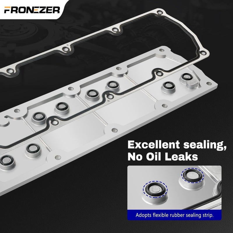 FRONEZER LS Gen 4 (IV) Valley Cover Plate Kit Non AFM DOD Block Off Plate Compatible with Chevy Silverado Express Tahoe Suburban Trailblazer GMC Sierra Savana Yukon Cadillac Escalade H3 Replace 12598832 - Image 3